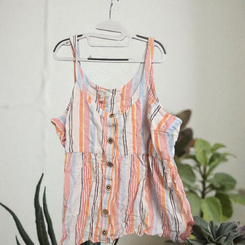Terra & sky 4x Striped Top